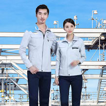 經典春秋工作服高密滌棉紗卡FY825